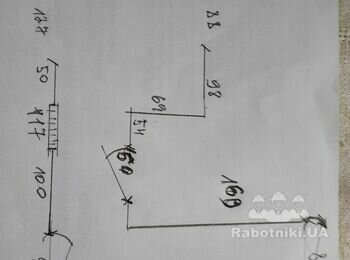 Зачистити частково шпаклівку та наклеїти шпалери
