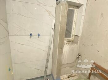 Облицювання санвузла плиткою(керамогранітом) (Днепр)