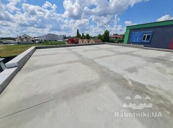 Монтаж ПВХ мембраны 155 м.2