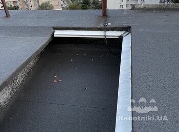 Покрівля / Гідроізоляція покрівлі-мастіка та єврорубероїд
