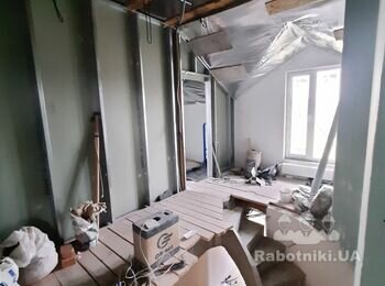 Укладка чистової дерев'яної підлоги (Обухів)
