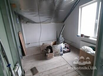 Укладка чистової дерев'яної підлоги (Обухів)