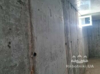Шлифовка бетона на стенах и потолке