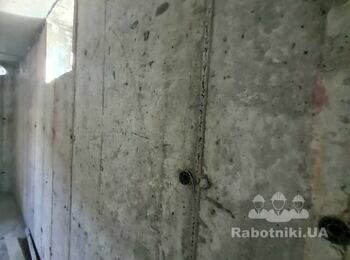 Шлифовка бетона на стенах и потолке