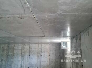 Шлифовка бетона на стенах и потолке