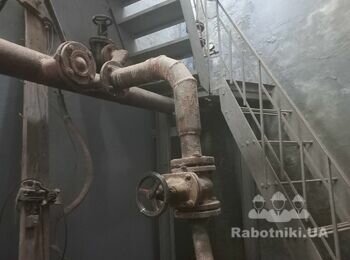 Відкачка води, заміна 2ох засувок ДУ80, демонтаж фекального насоса,