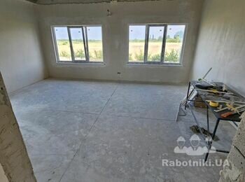 Укладка плитки на пол 130 м.кв., на стены 30 м.кв., плинтус - 100 м.п.