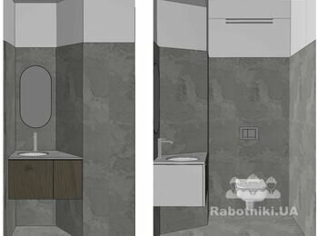 Вкладання 12м2 плитки 1200х600мм. Стіни санвузла та підлога балкон