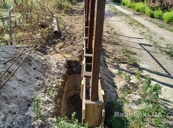 Паркан із профнастілу з відкатними воротами та каліткою(с. Проців)