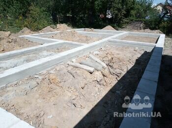 Пол по грунту 85 метров