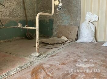 Монтаж гіпсокартонних стін, ремонт в санвузлі