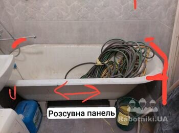 Зашити плиткою ванну