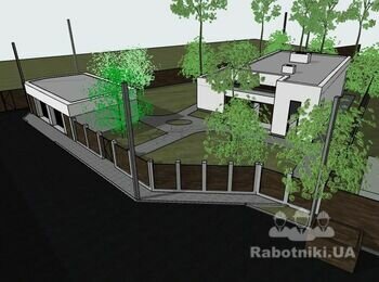Потрібно збудувати гостьовий будинок, і зробити паркан