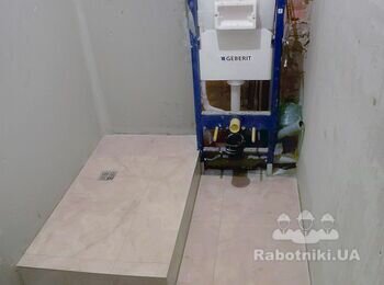 Отделка г/к инсталляции в с/у