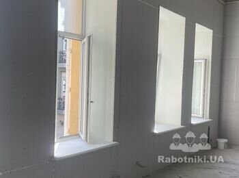 Шпаклевка покраска по ГКЛ 1200м2