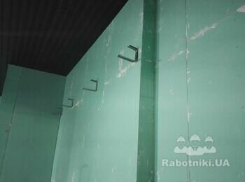 Шпаклювання гіпсокартонних стін та стель,фарбування за 2 рази