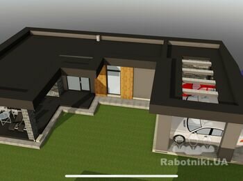 Бетонне перекриття будинку та бані 350м2 (70м3)