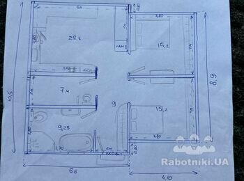 Проект дома одноэтажного до 90 кв.м. на садовом участке