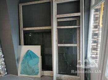 Установка металло-пластиковой перегородки 9м2 из 3-х секций