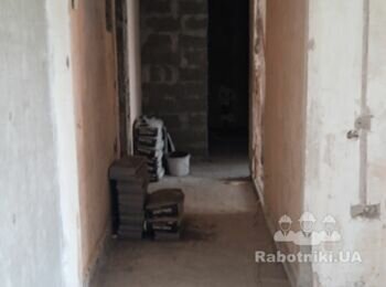 Машинная штукатурка стен - примерно 130 м2