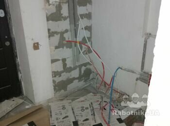 Монтаж твердопаливного котла, плюс вся обв'язка, тепла підлога