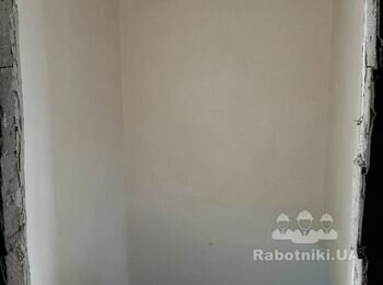 Малярні роботи. (Шпаклювання стін).