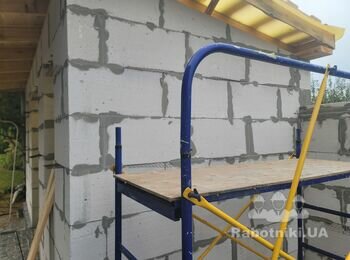 Укладка 20 м.кв облицювального клінкеру на газобетон