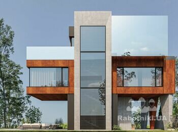 Фасад з Corten steel metal