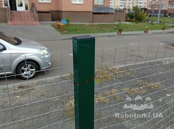 Влаштування освітлення на автостоянці.