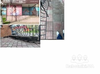 Ремонт сходинок. Фасад.
