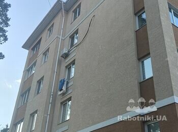 Ремонт фасада.Армировка-короед-покраска с лесов/вышки - 500м2.