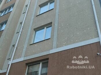 Ремонт фасада.Армировка-короед-покраска с лесов/вышки - 500м2.