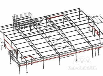 Монтаж металевого каркасу 28тн в Новоукраїнці