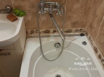 Заміна частини каналізації та підняття рівня ванни
