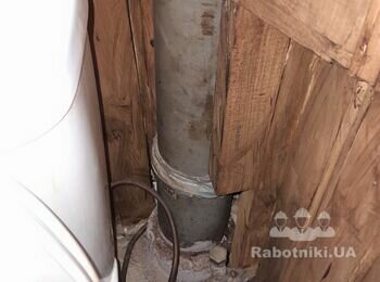 Заміна частини каналізації та підняття рівня ванни