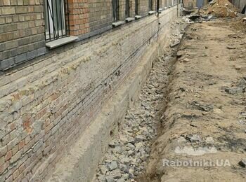 Утеплення та гідроізоляція цокольного поверху