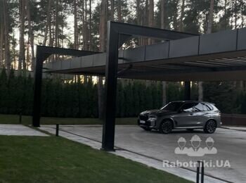 Влаштувати фальцеву кровлю навісу та карниз
