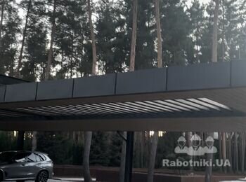 Влаштувати фальцеву кровлю навісу та карниз