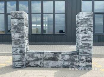 Паркан із блока 500 х 200 х 200