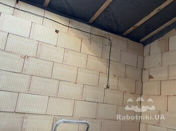 Влаштування стелі з гипсокартону, відкосів дверних з г/к