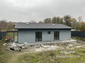 Влаштування стелі з гипсокартону, відкосів дверних з г/к