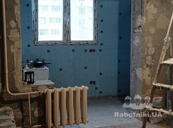 Штукатурка кімнати та лоджиї