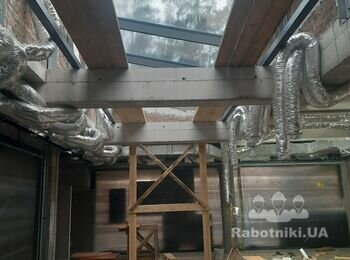 Влаштування з ГКЛ(аквапанелей) на металопрофільний каркас