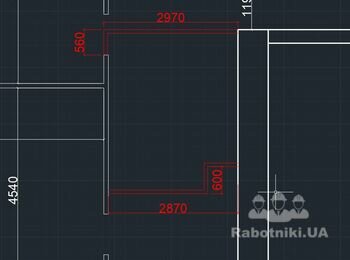 Кладка перегородок 22 кв.м. из блоков 500х190х80
