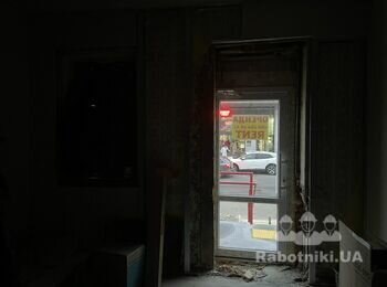 Демонтаж фасадної стіни 2.5 метри+ конс. під панорамне вікно з дверима