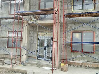 Штукатурка колонн клеем