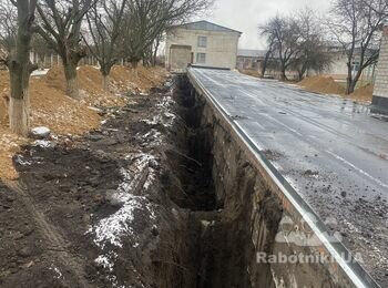 Отмостка,гидроизоляция,обратная засыпка.