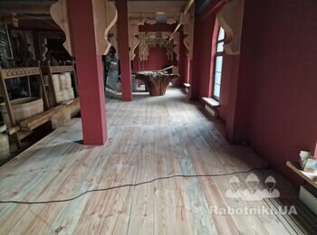 Укладка 60м ковралина