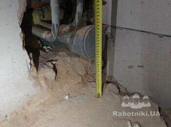Черновая сантехника в 2х санузлах и кухня