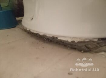 Укладання плитки на підлогу в санвузол 1 кв